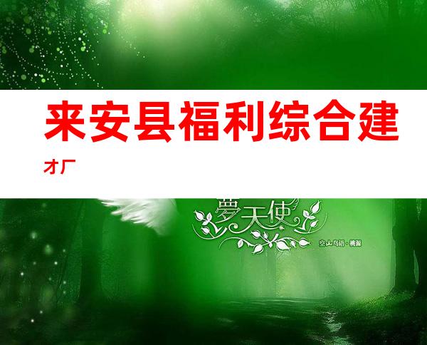 来安县福利综合建才厂